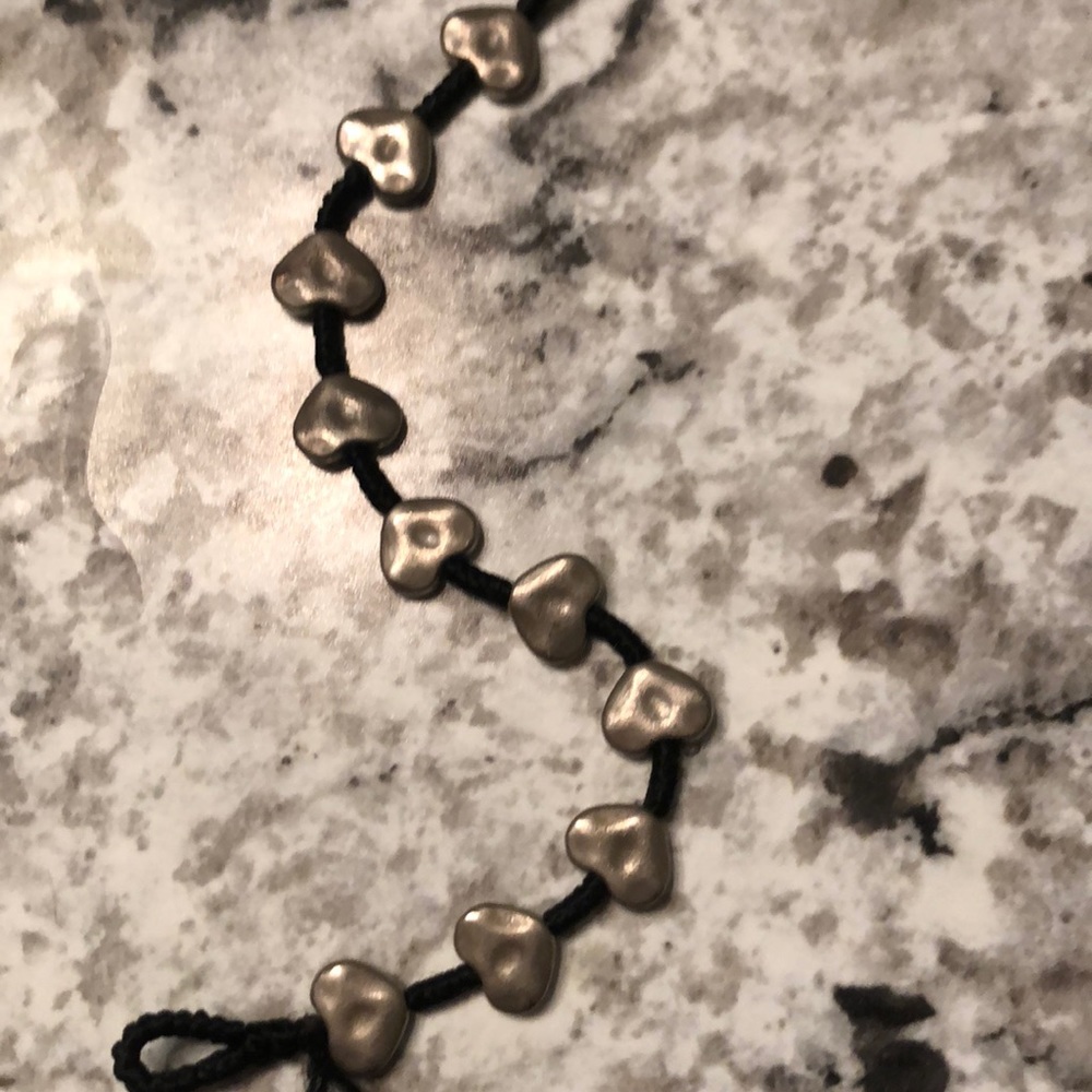 Metal heart bracelet